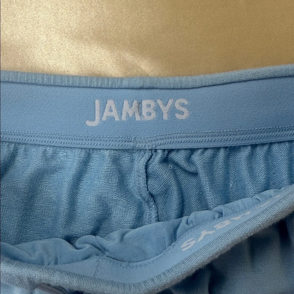 Jambys Glacier Blue Long Jambys Lightweight Knit Jogger Casual Sleep Pants XS - Picture 6 of 7